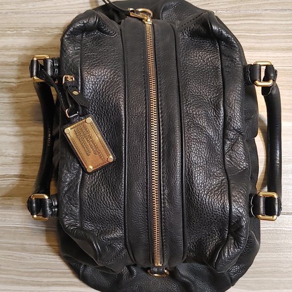 Authentic Classic Q Baby Groovee Satchel Marc by Marc Jacobs Black Leather - Picture 6 of 9